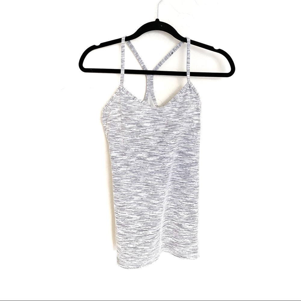 Lululemon Power Y Tank in Grey Alpine Size 6